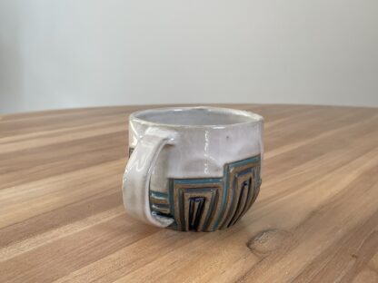 Geometrically carved mug - ice - Image 2