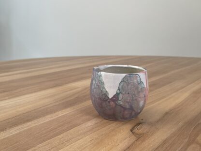 Round tumbler, painted with soap bubbles - Image 2