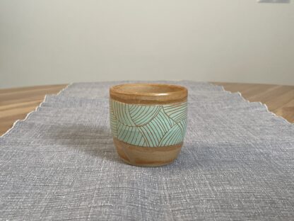 Geometric striped tumbler - bamboo - Image 2