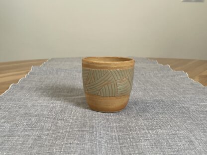 Geometric striped tumbler - avocado - Image 3