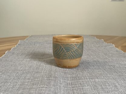 Geometric striped tumbler - ocean - Image 3