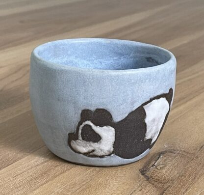 No-energy panda tumbler, blue