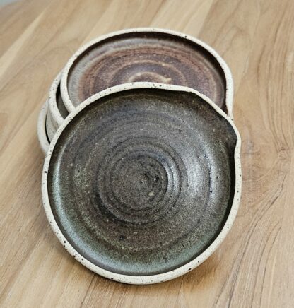 Spoon rest from spotted clay