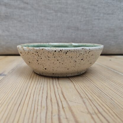 Spotted bowl with turquoise crackle - Image 3