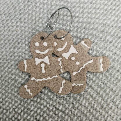 Gingerbread man earrings