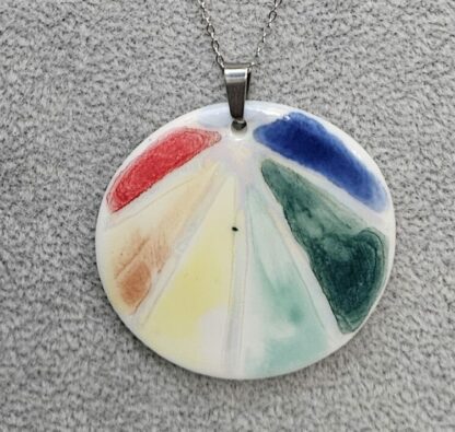 Round rainbow necklace