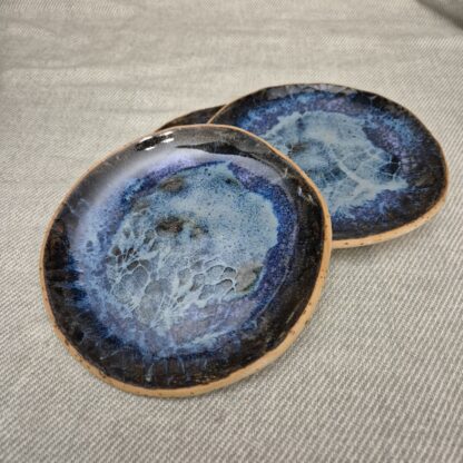 Night sky plate with napkin embossing