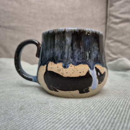 Night sky mug with a dachshund