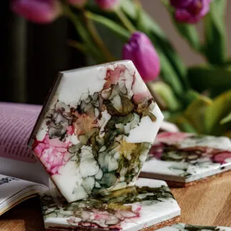 Alcohol Ink Coaster: Create Your Own Fluid Art