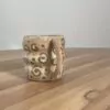 Beige wavy mug,   masked swiggly pattern - Image 3