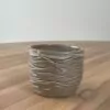 Mug with minty-green glaze and organic carvings (1) - Image 2