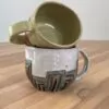 Geometrically carved mug - fire - Image 5