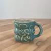 Jeans-blue wavy mug,   masked swiggly pattern (2) - Image 4
