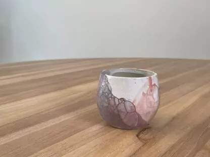 Round tumbler, painted with soap bubbles - Image 4
