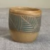 Geometric striped tumbler - ocean