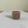 Toffee tumbler with feather-like carvings - Image 2