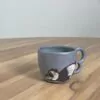 No-energy panda mug, pinkish-green - Image 2