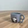 No-energy panda mug, pinkish-green - Image 3