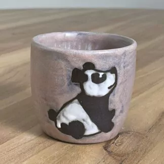 Czarka z ciekawską pandą, różowa