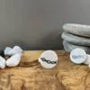 Round clips with white gold and blue helix - Image 2