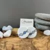 Round clips with white gold and blue helix - Image 3