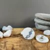 Round clips with white gold and blue helix - Image 4