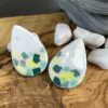 Drop-shaped confetti sticks earrings