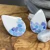 Drop-shaped confetti sticks earrings