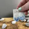 Kite-shaped confetti sticks earrings - obrazek 2