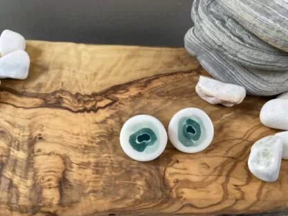 Green inception stick earring