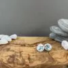Green round napkin sticks earrings - Image 3