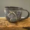 Purple sparkly unicorn mug "No, I can not. ..."
