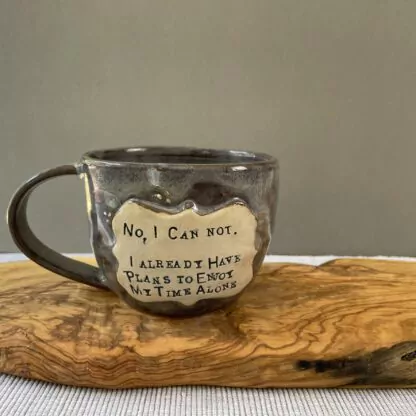 Purple sparkly unicorn mug "No, I can not. ..." - obrazek 2