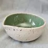 Spotted matchawan with green (a bowl with a spout)