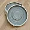 Soap dish with spiral - blue-ish grey
