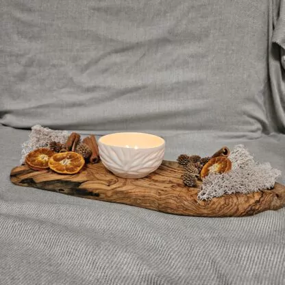Porcelain luminary with carvings - obrazek 6