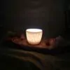 Porcelain luminary with carvings - Image 7