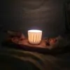 Porcelain luminary with carvings - obrazek 6