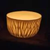 Porcelain luminary with carvings - Image 3