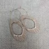 Gingerbread openwork earrings