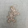Gingerbread man earrings